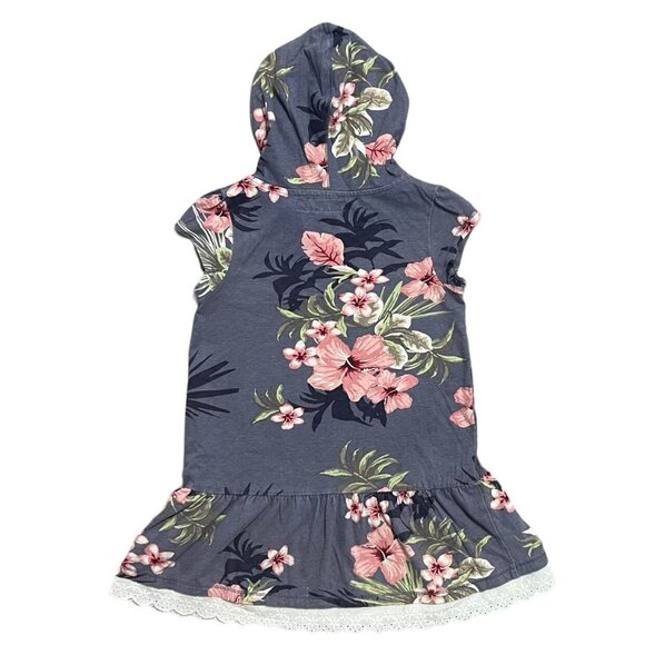 Label Of Graded Goods 110/116 4-6Y Floral & Lace Hooded Dress - Picture 2 of 5